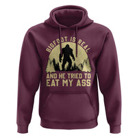 Funny Bigfoot Hoodie Sasquatch Big Foot Eat My Ass Vintage Cryptid Meme - Wonder Print Shop
