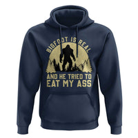 Funny Bigfoot Hoodie Sasquatch Big Foot Eat My Ass Vintage Cryptid Meme - Wonder Print Shop