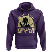 Funny Bigfoot Hoodie Sasquatch Big Foot Eat My Ass Vintage Cryptid Meme - Wonder Print Shop