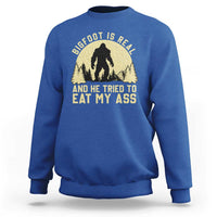 Funny Bigfoot Sweatshirt Sasquatch Big Foot Eat My Ass Vintage Cryptid Meme - Wonder Print Shop