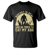 Funny Bigfoot T Shirt Sasquatch Big Foot Eat My Ass Vintage Cryptid Meme - Wonder Print Shop