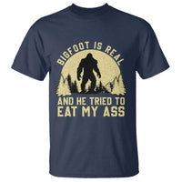 Funny Bigfoot T Shirt Sasquatch Big Foot Eat My Ass Vintage Cryptid Meme - Wonder Print Shop