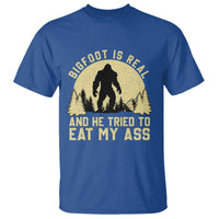 Funny Bigfoot T Shirt Sasquatch Big Foot Eat My Ass Vintage Cryptid Meme - Wonder Print Shop