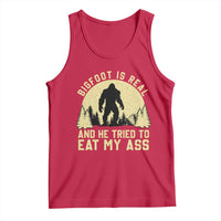 Funny Bigfoot Tank Top Sasquatch Big Foot Eat My Ass Vintage Cryptid Meme - Wonder Print Shop