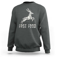 Deer Hunting Season Sweatshirt Funny Fast Food - Wonder Print Shop