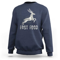 Deer Hunting Season Sweatshirt Funny Fast Food - Wonder Print Shop