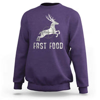 Deer Hunting Season Sweatshirt Funny Fast Food - Wonder Print Shop