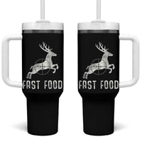 Deer Hunting Season Tumbler With Handle Funny Fast Food - Wonder Print Shop