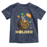 St Patricks Day Bitcoin Astronaut Toddler T Shirt Lucky Shamrock Leprechaun BTC Crypto To The Moon