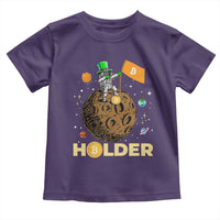 St Patricks Day Bitcoin Astronaut Toddler T Shirt Lucky Shamrock Leprechaun BTC Crypto To The Moon