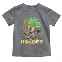 St Patricks Day Bitcoin Astronaut Toddler T Shirt Lucky Shamrock Leprechaun BTC Crypto Holder
