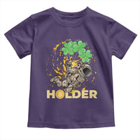 St Patricks Day Bitcoin Astronaut Toddler T Shirt Lucky Shamrock Leprechaun BTC Crypto Holder