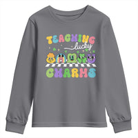 St Patricks Day Lucky Teacher Youth Sweatshirt Teaching Lucky Charm Teachers