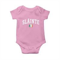 St Patricks Day Baby Onesie Retro Slainte Shamrock Lucky Irish Day Gift