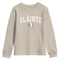 St Patricks Day Youth Sweatshirt Retro Slainte Shamrock Lucky Irish Day Gift