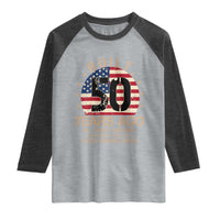 Funny 50th Birthday Raglan Shirt Vintage US Flag Built 50 Years Ago Parts Original