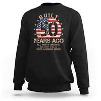 Funny 50th Birthday Sweatshirt Vintage US Flag Built 50 Years Ago Parts Original