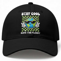 Groovy Earth Day Save The Planet Baseball Cap