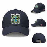 Groovy Earth Day Save The Planet Baseball Cap