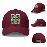 Groovy Earth Day Save The Planet Baseball Cap