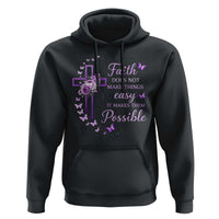 Christian Jesus Hoodie Vintage Bible Verse Printed Faith Blessed Inspirational Girl