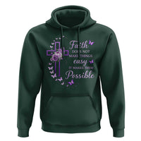 Christian Jesus Hoodie Vintage Bible Verse Printed Faith Blessed Inspirational Girl