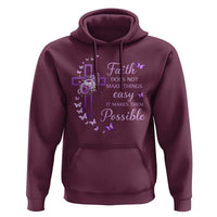 Christian Jesus Hoodie Vintage Bible Verse Printed Faith Blessed Inspirational Girl