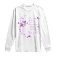 Christian Jesus Long Sleeve Shirt Vintage Bible Verse Printed Faith Blessed Inspirational Girl