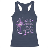 Christian Jesus Racerback Tank Top Vintage Bible Verse Printed Faith Blessed Inspirational Girl
