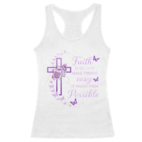 Christian Jesus Racerback Tank Top Vintage Bible Verse Printed Faith Blessed Inspirational Girl