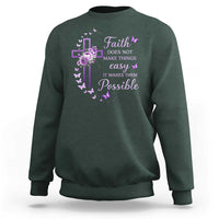 Christian Jesus Sweatshirt Vintage Bible Verse Printed Faith Blessed Inspirational Girl