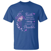 Christian Jesus T Shirt Vintage Bible Verse Printed Faith Blessed Inspirational Girl