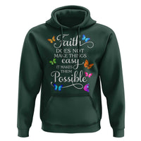 Christian Jesus Hoodie Butterfly Art Bible Verse Printed Faith Blessed Inspirational Girl