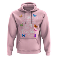 Christian Jesus Hoodie Butterfly Art Bible Verse Printed Faith Blessed Inspirational Girl