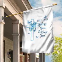 Christian Jesus Garden Flag The Lord Bless You Encouraging Bible Verse Butterfly Art