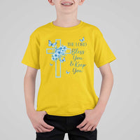 Christian Jesus T Shirt For Kid The Lord Bless You Encouraging Bible Verse Butterfly Art