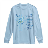 Christian Jesus Long Sleeve Shirt The Lord Bless You Encouraging Bible Verse Butterfly Art
