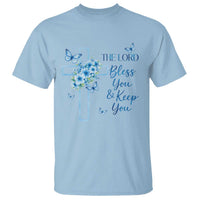 Christian Jesus T Shirt The Lord Bless You Encouraging Bible Verse Butterfly Art