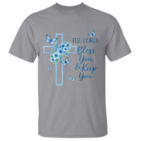 Christian Jesus T Shirt The Lord Bless You Encouraging Bible Verse Butterfly Art