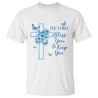 Christian Jesus T Shirt The Lord Bless You Encouraging Bible Verse Butterfly Art