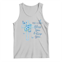 Christian Jesus Tank Top The Lord Bless You Encouraging Bible Verse Butterfly Art