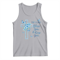 Christian Jesus Tank Top The Lord Bless You Encouraging Bible Verse Butterfly Art