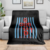 Christian Jesus Lovers Throw Blanket Striped Preppy God Is Good All The Time