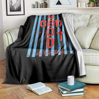Christian Jesus Lovers Throw Blanket Striped Preppy God Is Good All The Time