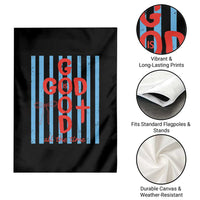 Christian Jesus Lovers Garden Flag Striped Preppy God Is Good All The Time