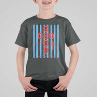 Christian Jesus Lovers T Shirt For Kid Striped Preppy God Is Good All The Time