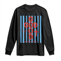 Christian Jesus Lovers Long Sleeve Shirt Striped Preppy God Is Good All The Time