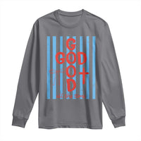 Christian Jesus Lovers Long Sleeve Shirt Striped Preppy God Is Good All The Time
