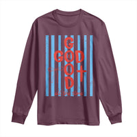 Christian Jesus Lovers Long Sleeve Shirt Striped Preppy God Is Good All The Time