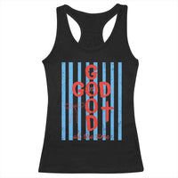 Christian Jesus Lovers Racerback Tank Top Striped Preppy God Is Good All The Time